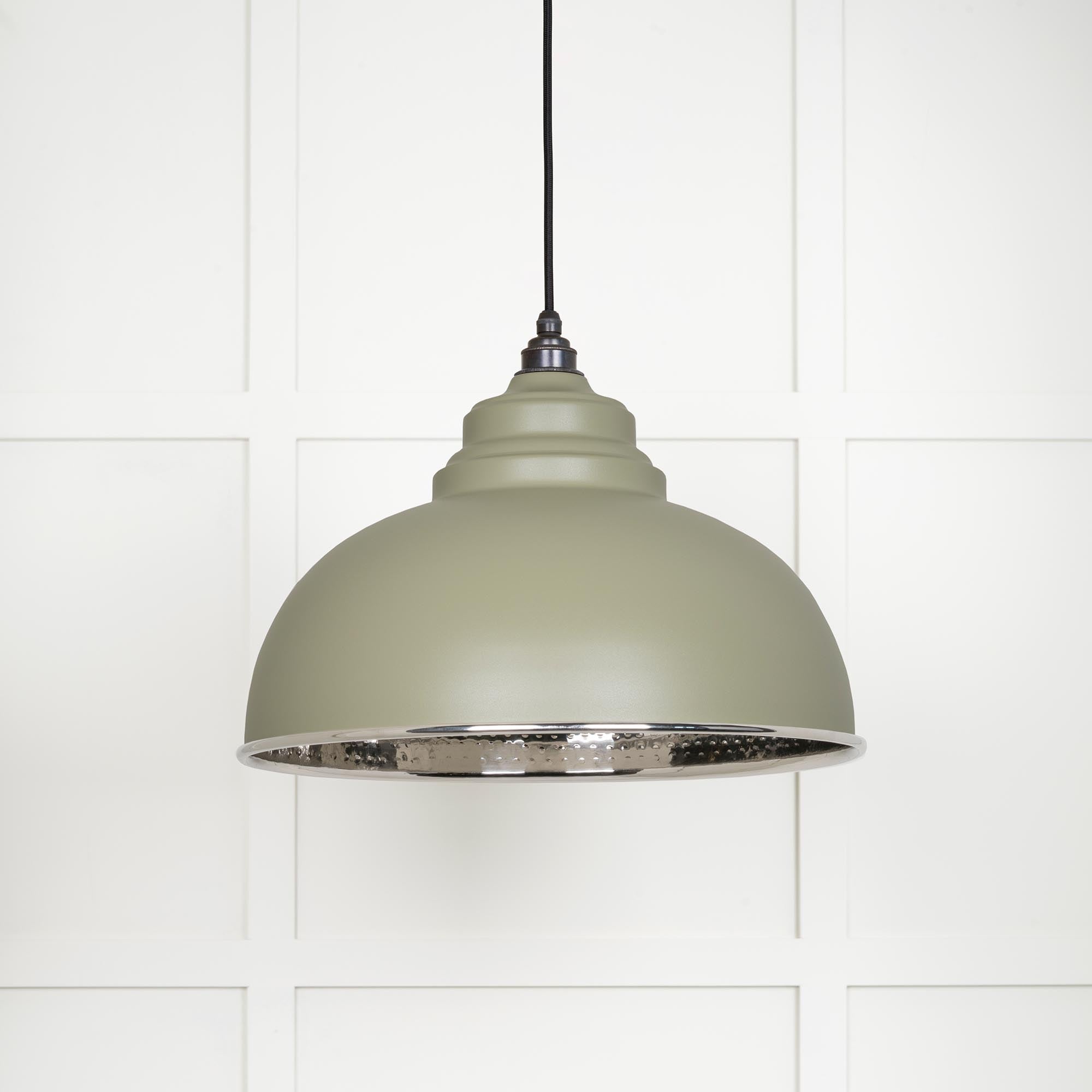 Hammered Nickel Harborne Pendant | Tump - From The Anvil - EB London