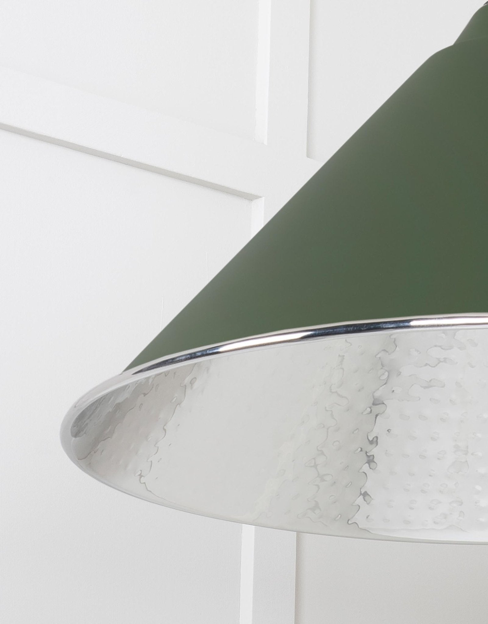Hammered Nickel Hockley Pendant | Heath - From The Anvil - EB London