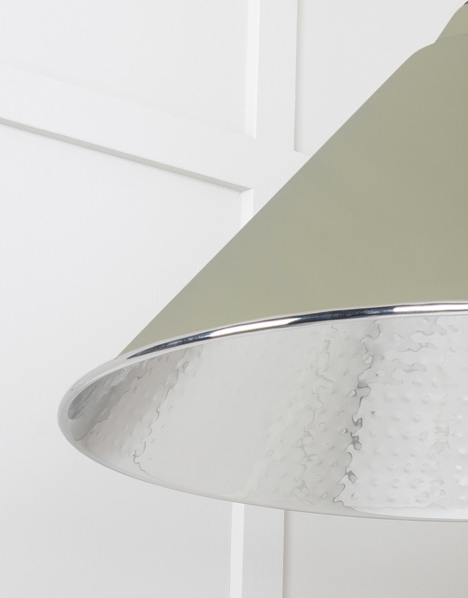Hammered Nickel Hockley Pendant | Tump - From The Anvil - EB London