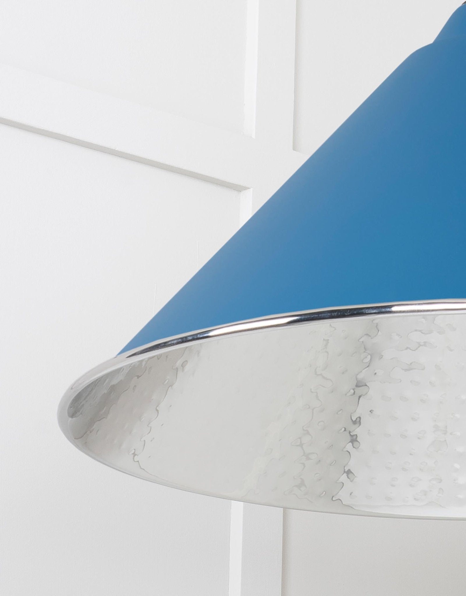 Hammered Nickel Hockley Pendant | Upstream - From The Anvil - EB London