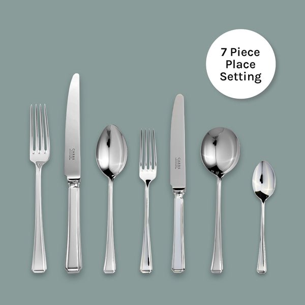 Harley Cutlery 7 Piece Place Setting - Carrs Silver - EB London