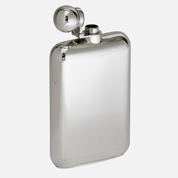 Sterling Silver Hip Flask In Presentation Case - Carrs Silver