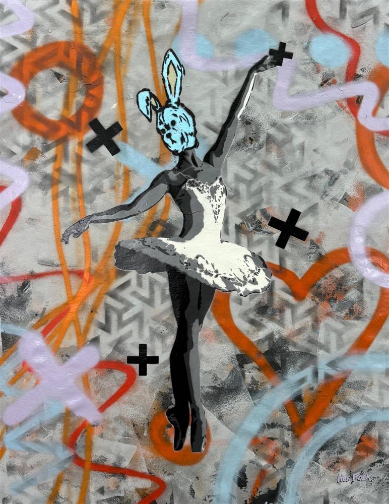 Hue Folk | Dancing Is The Poetry Of The Foot - Ballet Bear III | Original British Art - EB London