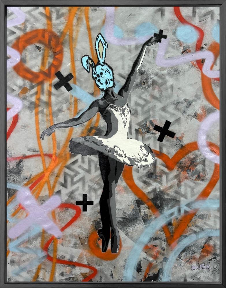 Hue Folk | Dancing Is The Poetry Of The Foot - Ballet Bear III | Original British Art - EB London
