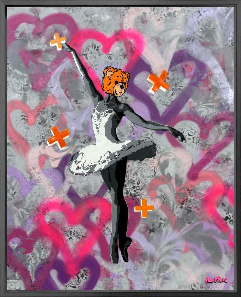 Hue Folk | Dancing Is The Poetry Of The Foot - Ballet Bear IV | Original British Art - EB London