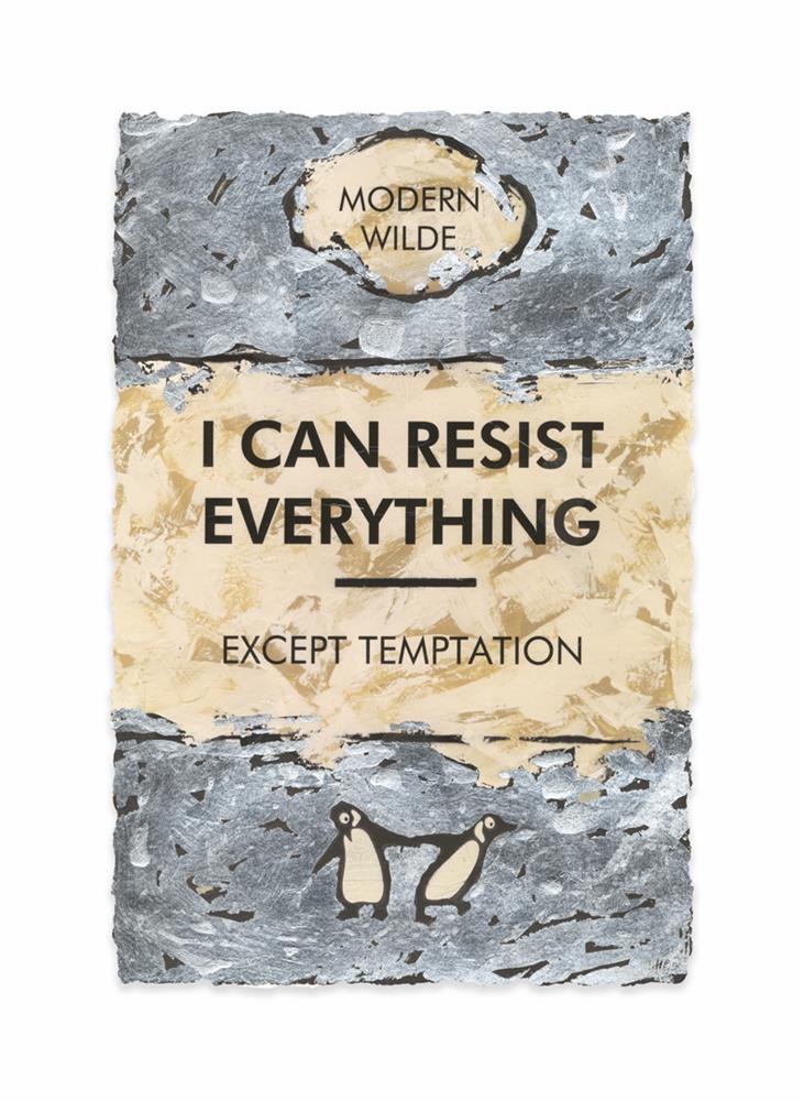 Hue Folk | I Can Resist Everything... Silver Leafed | Original British Art - EB London
