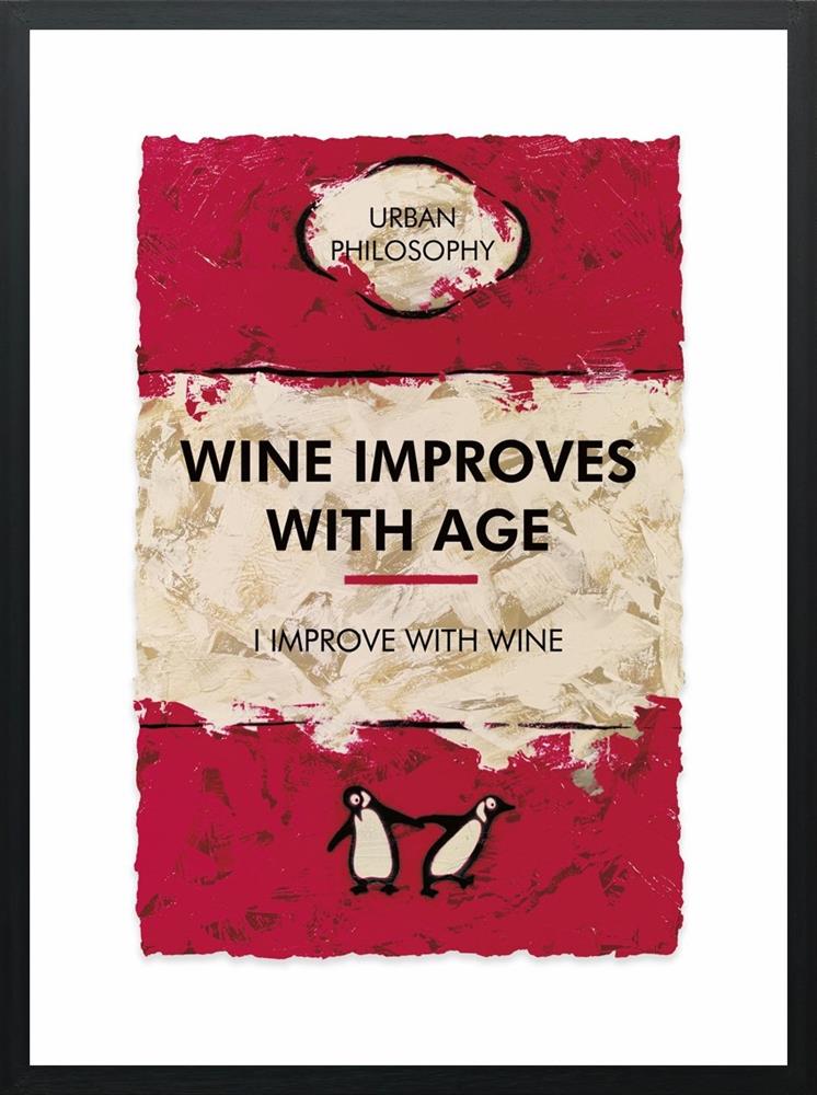Hue Folk | I Improve With Wine... | Original British Art - EB London