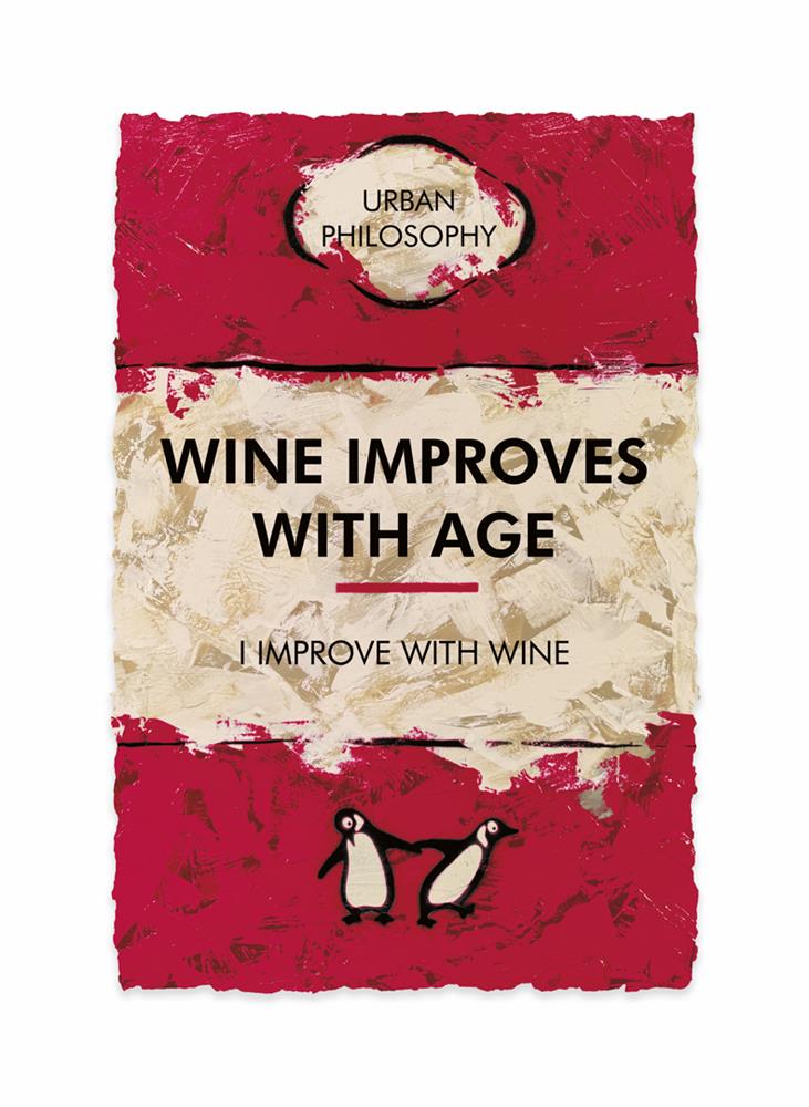 Hue Folk | I Improve With Wine... | Original British Art - EB London
