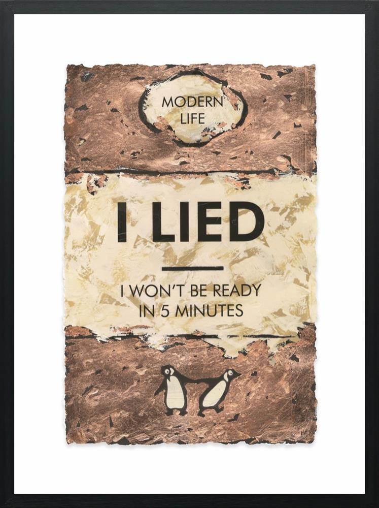 Hue Folk | I Lied... Bronze Leafed | Original British Art - EB London