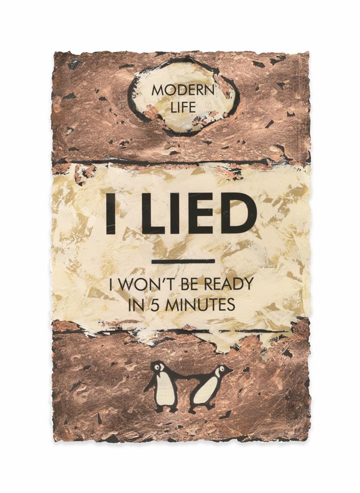 Hue Folk | I Lied... Bronze Leafed | Original British Art - EB London