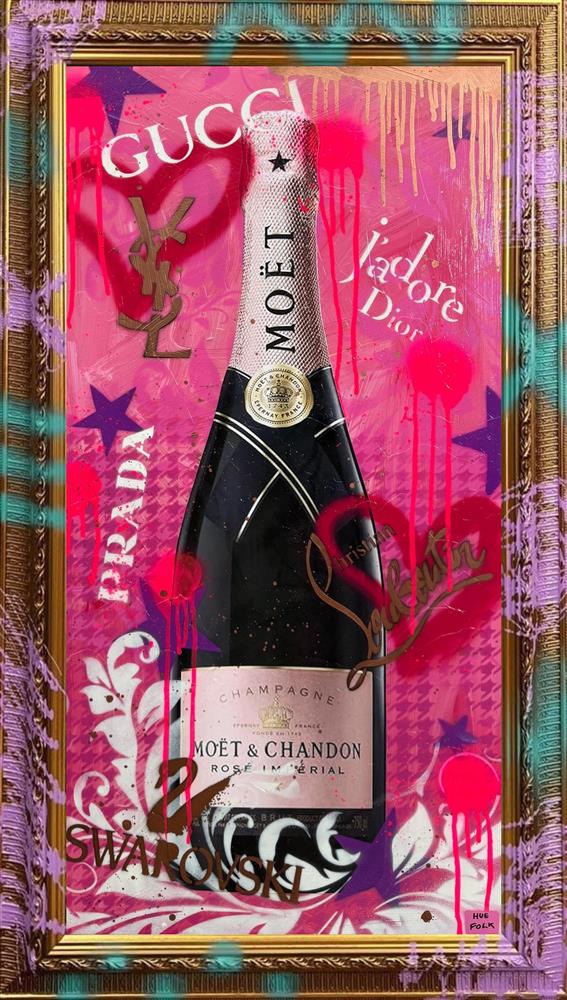Hue Folk | I Love Moet | Original British Art - EB London