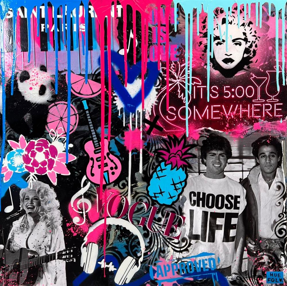 Hue Folk | It's 5 O'Clock Somewhere | Original British Art - EB London
