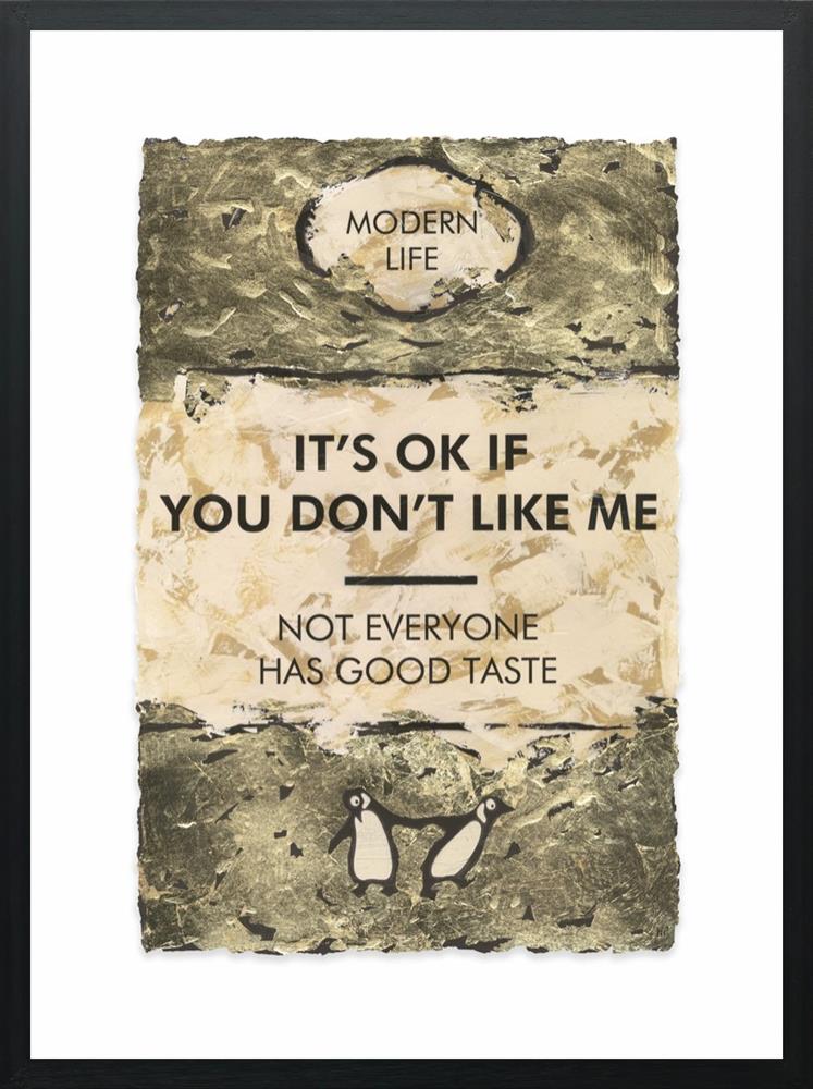 Hue Folk | It's OK If You Don't Like Me... Gold Leafed | Original British Art - EB London