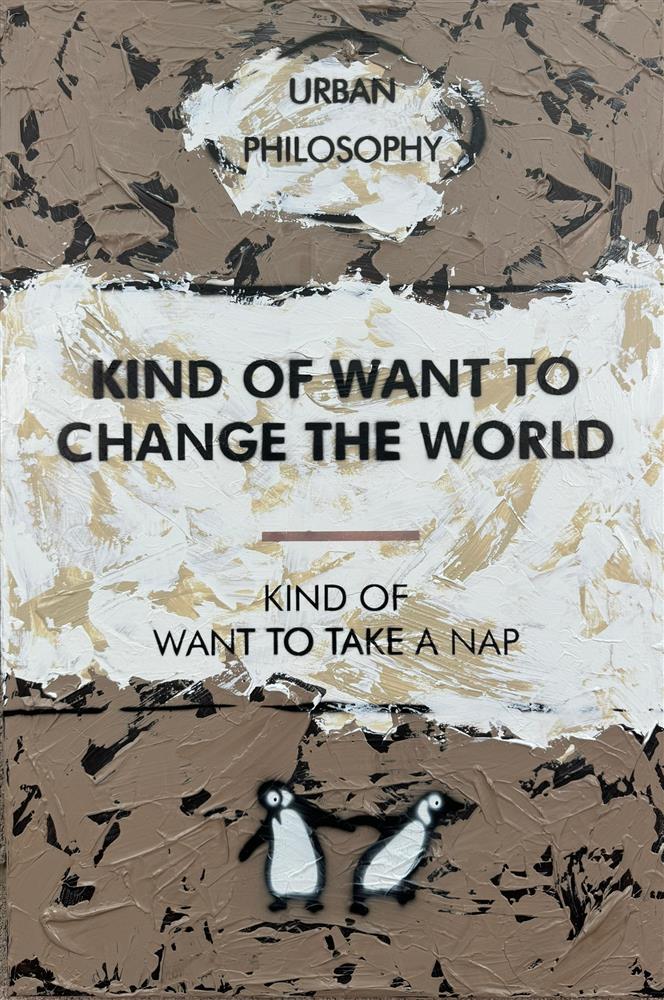 Hue Folk | Kind Of Want To Change The World | Original British Art - EB London