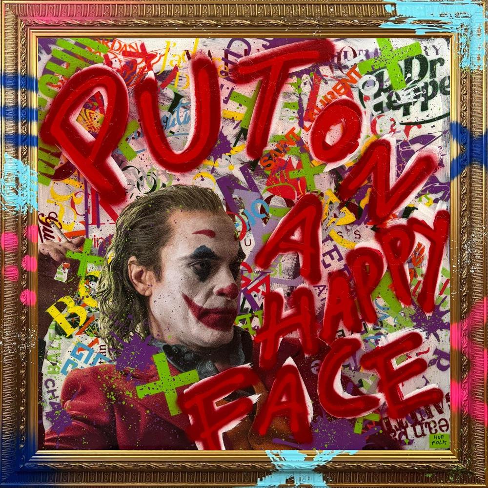 Hue Folk | Put On A Happy Face | Original British Art - EB London