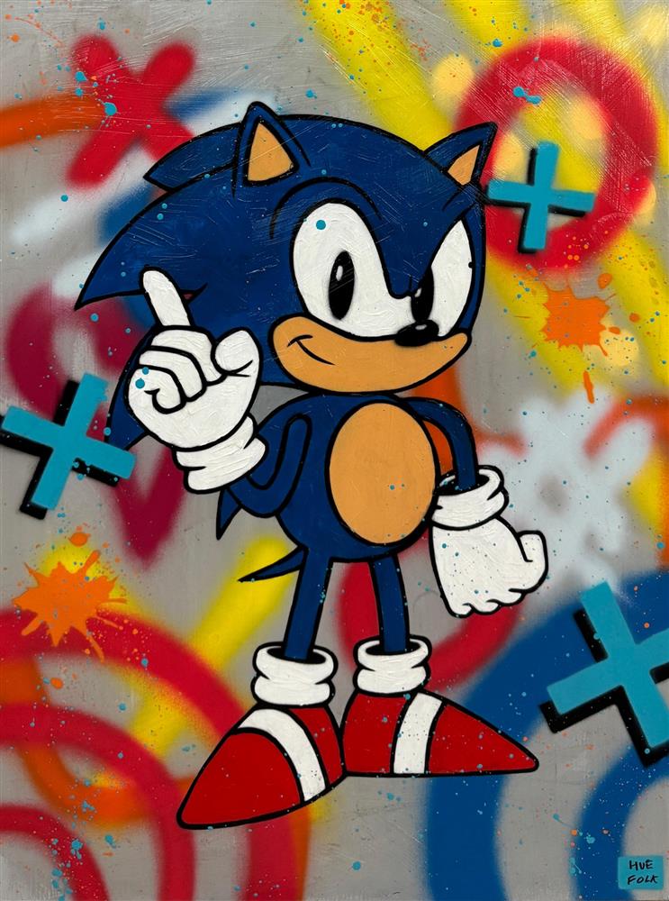 Hue Folk | Sonic | Original British Art - EB London