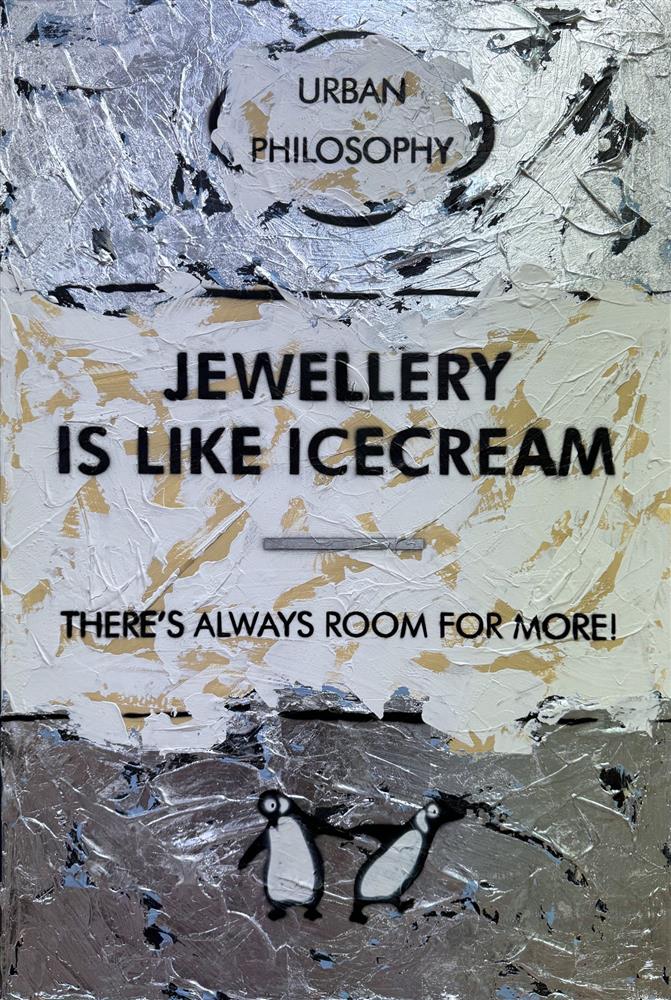 Hue Folk | There's Always Room For More! - Palladium Leaf | Original British Art - EB London
