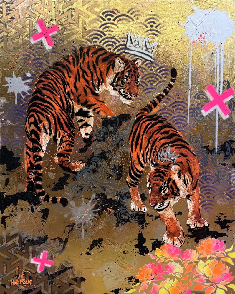 Hue Folk | Urban Stripes II | Original British Art - EB London
