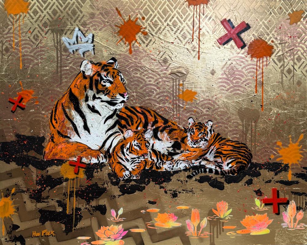Hue Folk | Urban Stripes V | Original British Art - EB London
