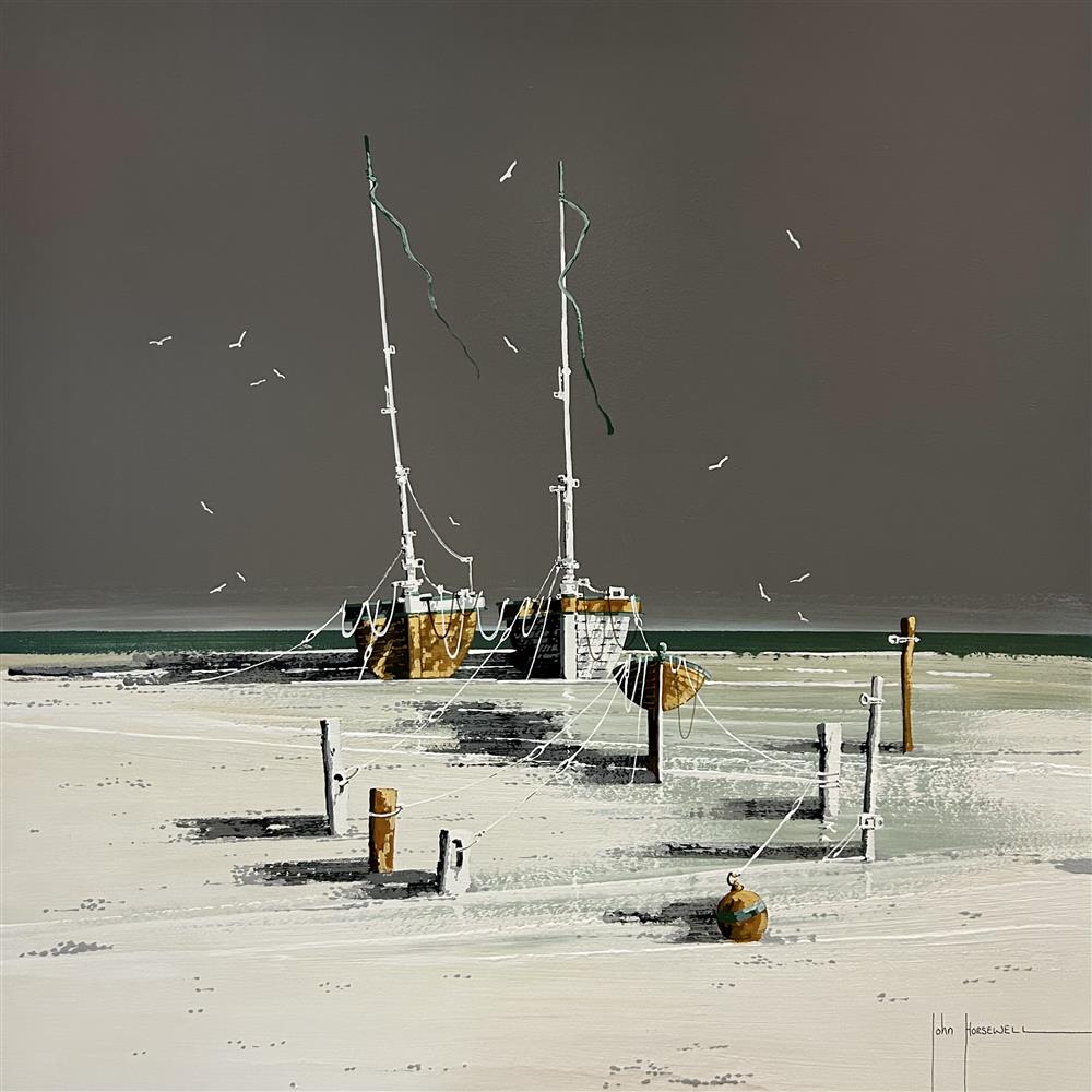 John Horsewell | Boats Amidst Bliss | Original British Art - EB London