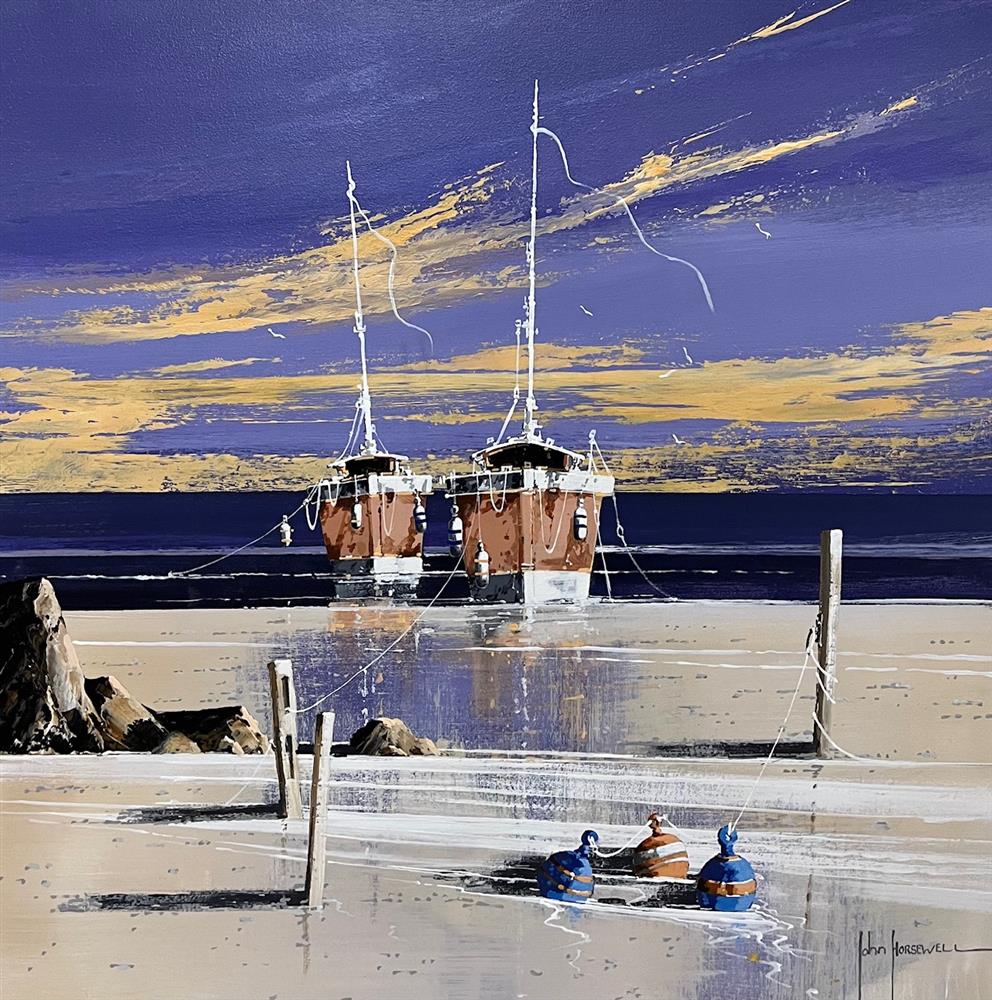 John Horsewell | Evening Moorings | Original British Art - EB London