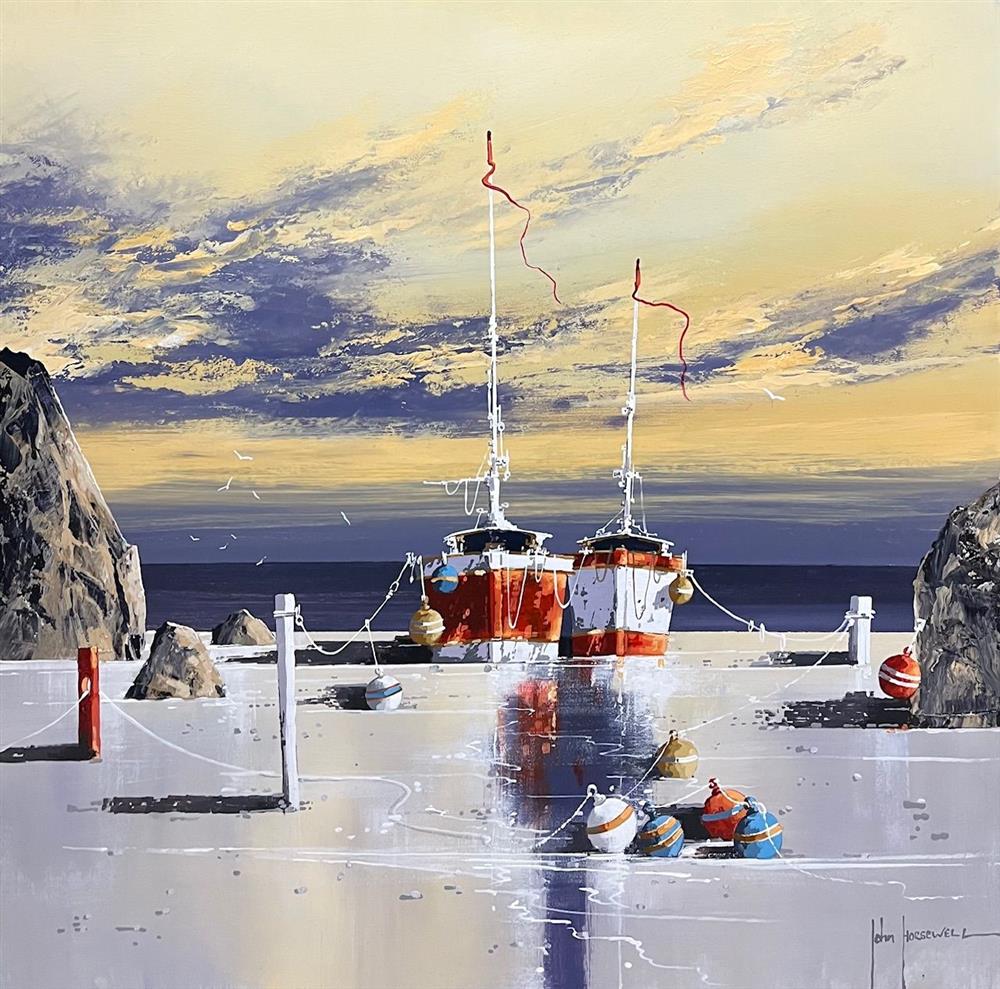 John Horsewell | Harbour At First Light | Original British Art - EB London