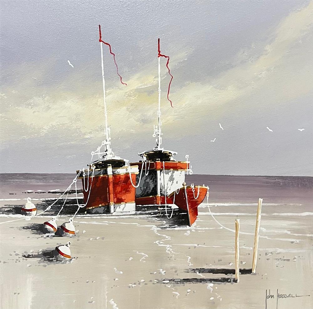 John Horsewell | Morning Moorings | Original British Art - EB London