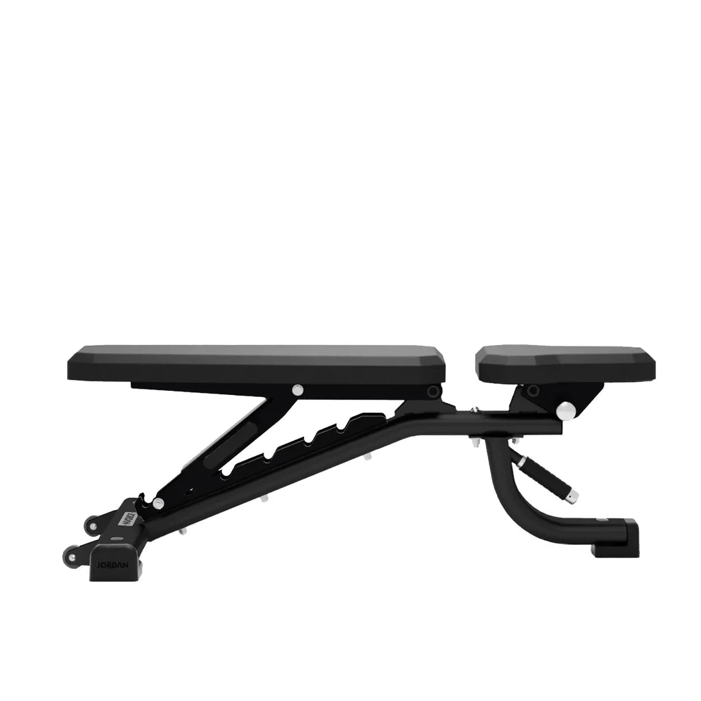 Jordan Black Adjustable Weight Bench - EB London