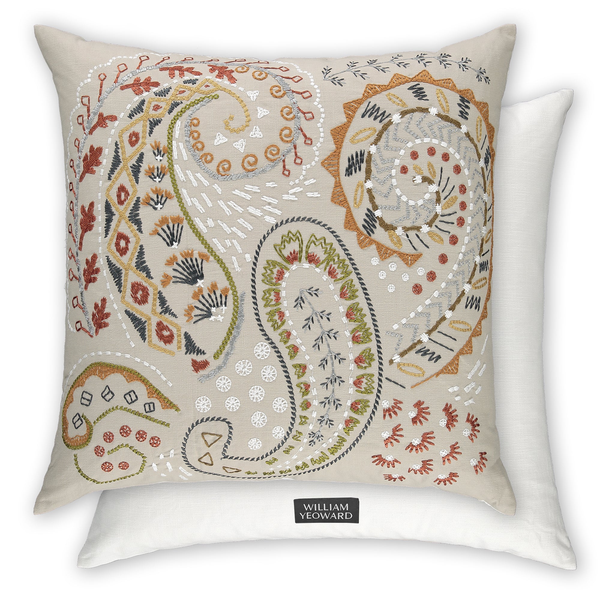 William Yeoward Lakhama - Spice 60x60 Cushion luxury cushion - EB London product image 1