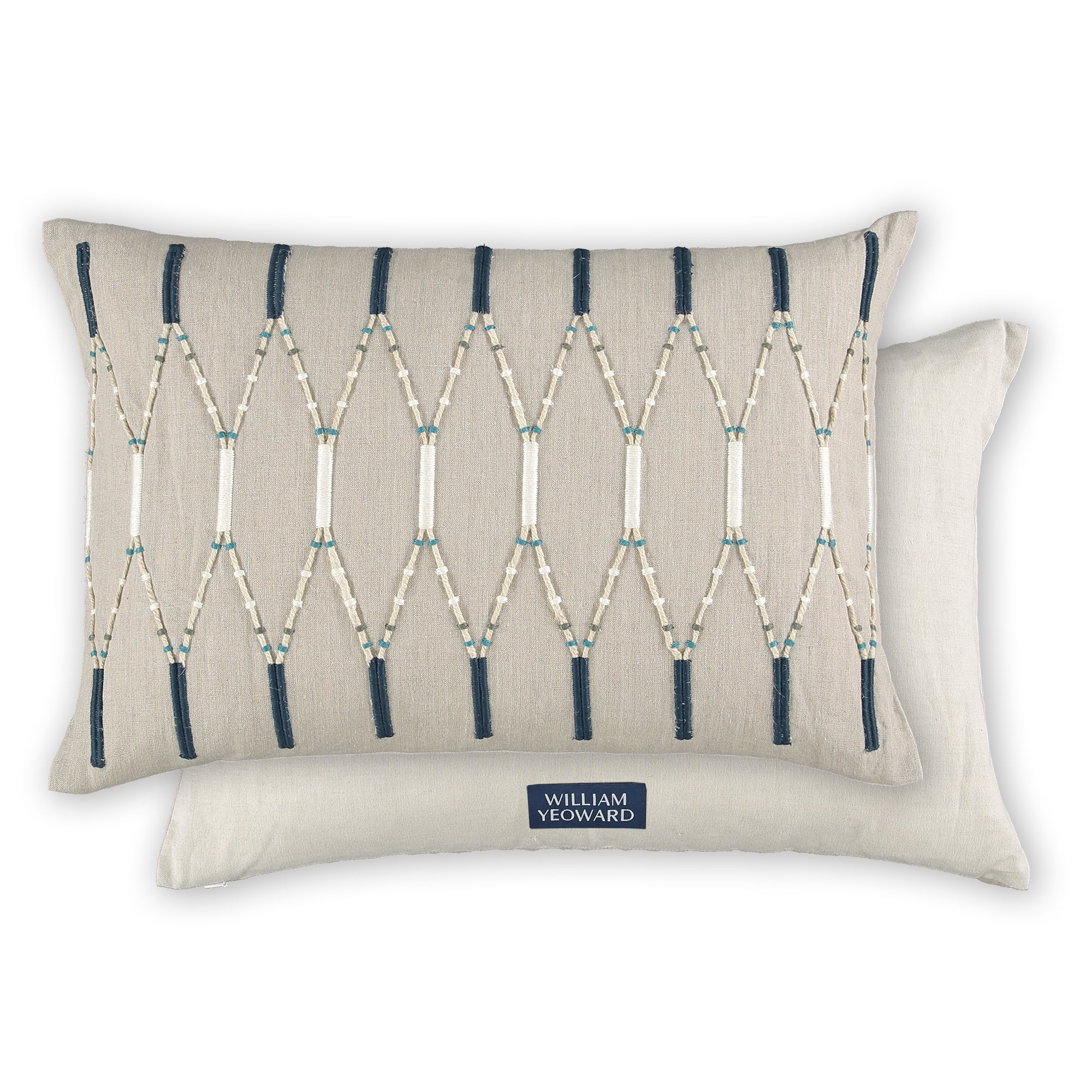 William Yeoward Lima - Indigo 60x40cm Cushion luxury cushion - EB London product image 1
