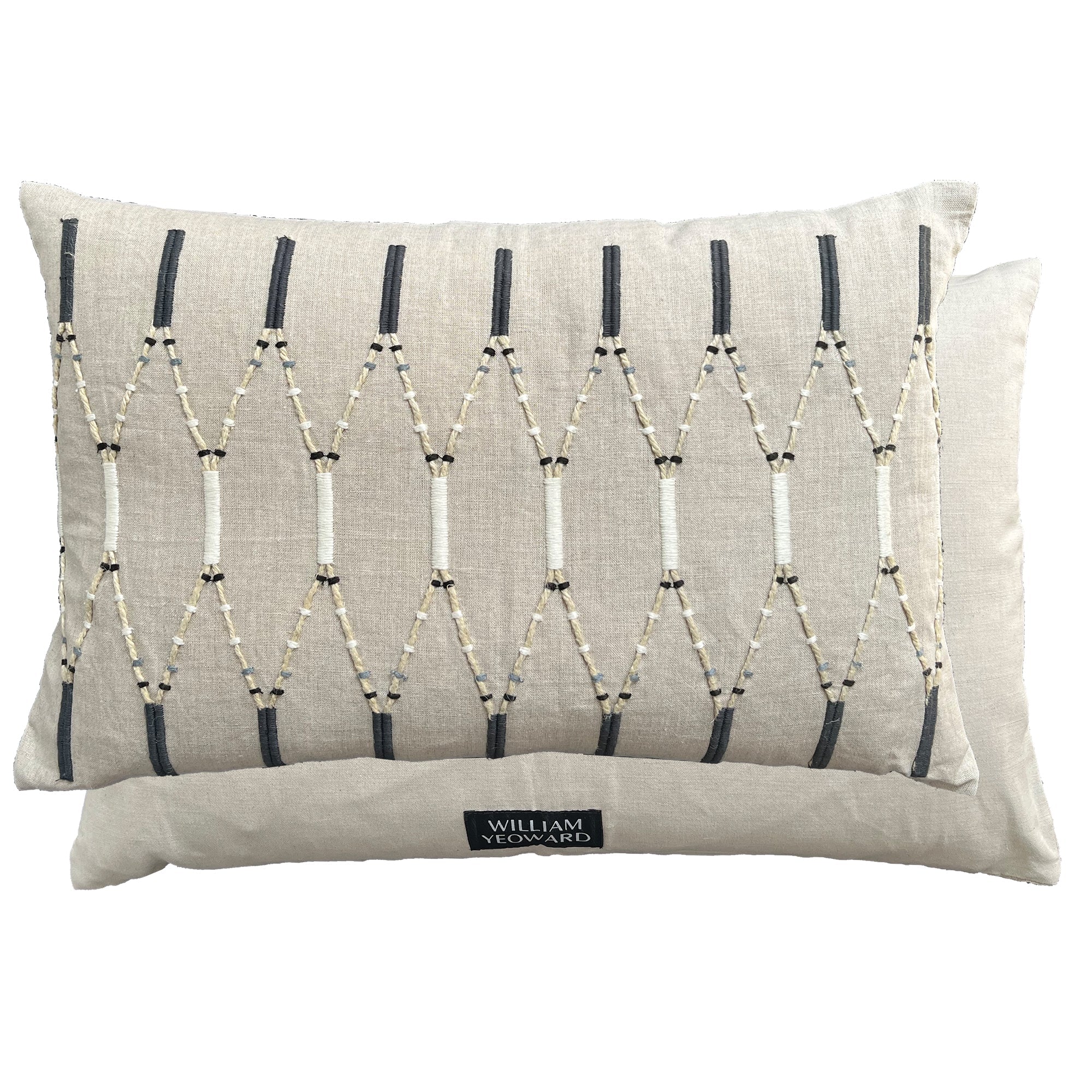 William Yeoward Lima - Noir 60x40 Cushion luxury cushion - EB London product image 1