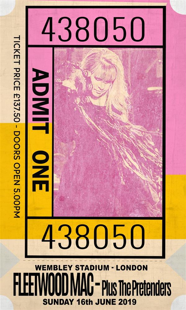 Linda Charles | Admit One - Fleetwood Mac | Limited Edition British Art - EB London