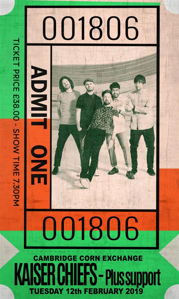 Linda Charles | Admit One - Kaiser Chiefs | Limited Edition British Art - EB London