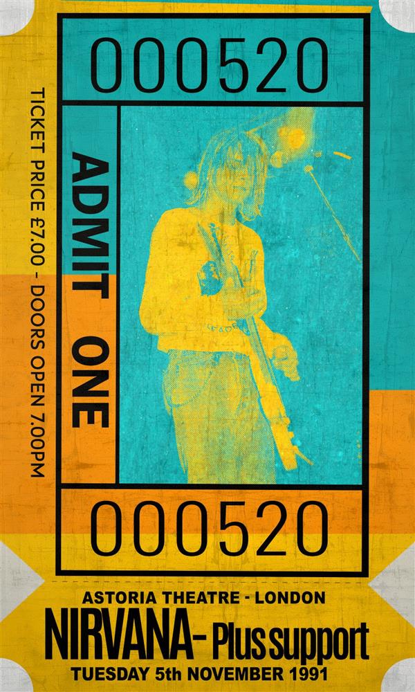 Linda Charles | Admit One - Nirvana | Limited Edition British Art - EB London