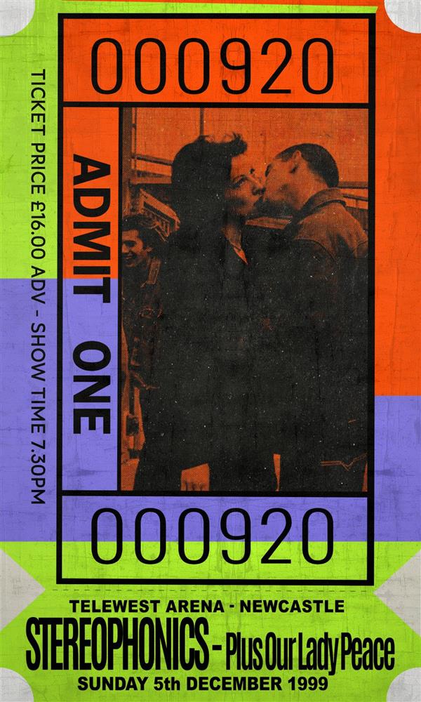 Linda Charles | Admit One - Stereophonics | Limited Edition British Art - EB London