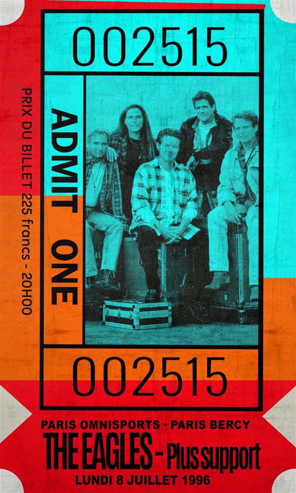 Linda Charles | Admit One - The Eagles | Limited Edition British Art - EB London