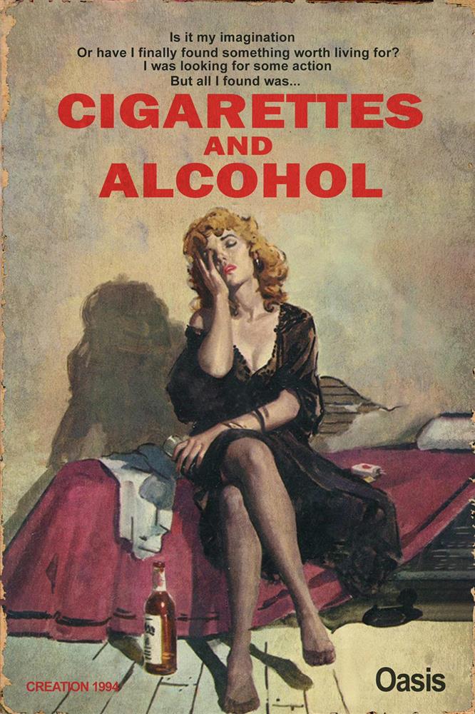Linda Charles | Cigarettes And Alcohol - Miniature | Limited Edition British Art - EB London