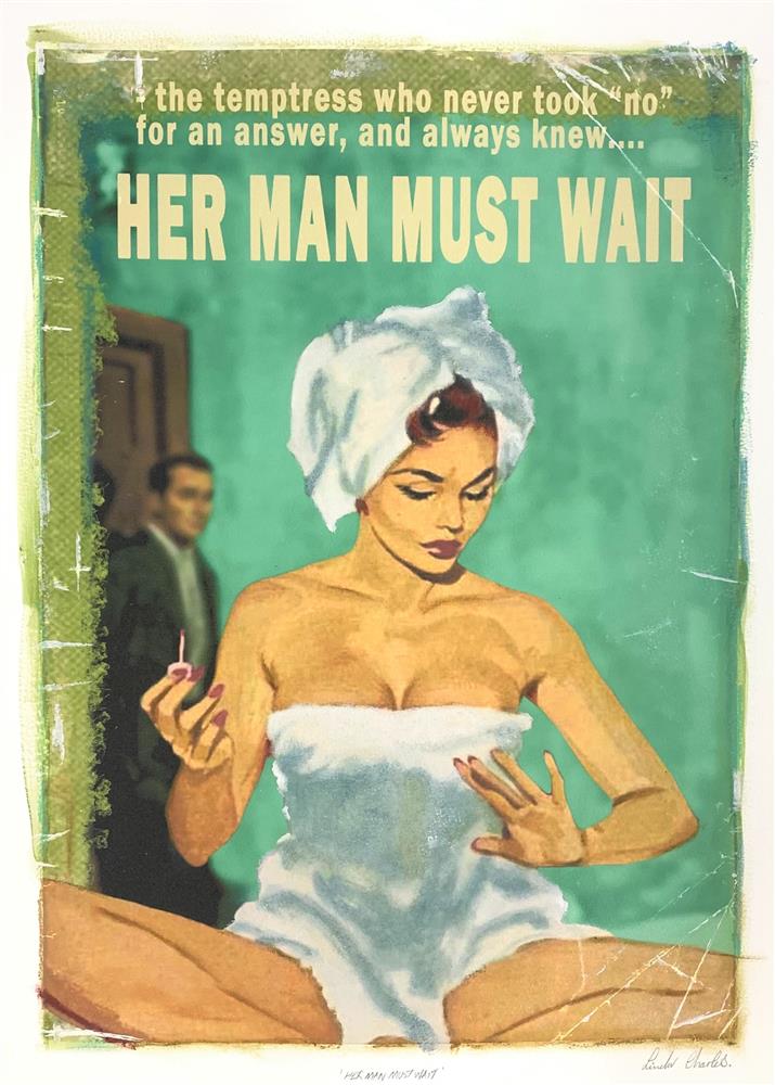 Linda Charles | Her Man Must Wait | Limited Edition British Art - EB London