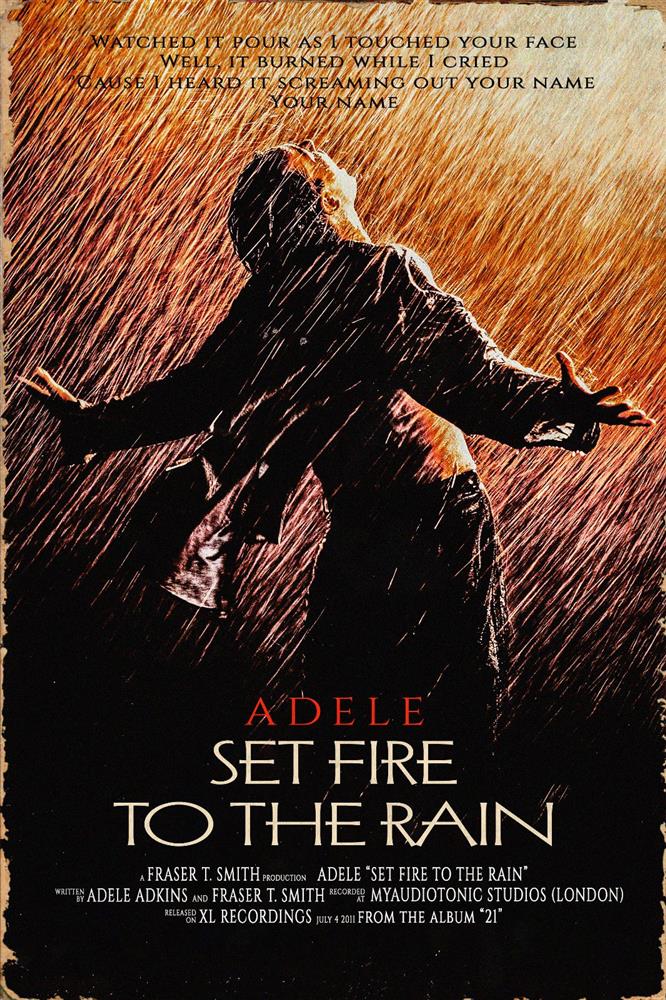 Linda Charles | Set Fire To The Rain - ReMovied | Original British Art - EB London