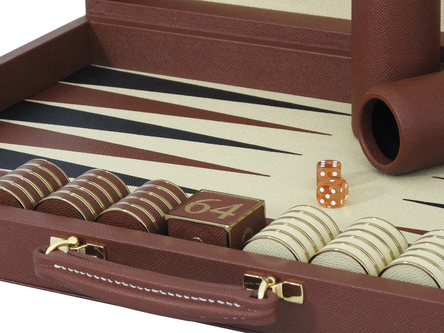 Luxury Backgammon Sets (Leather & Metal) - Geoffery Parker - EB London