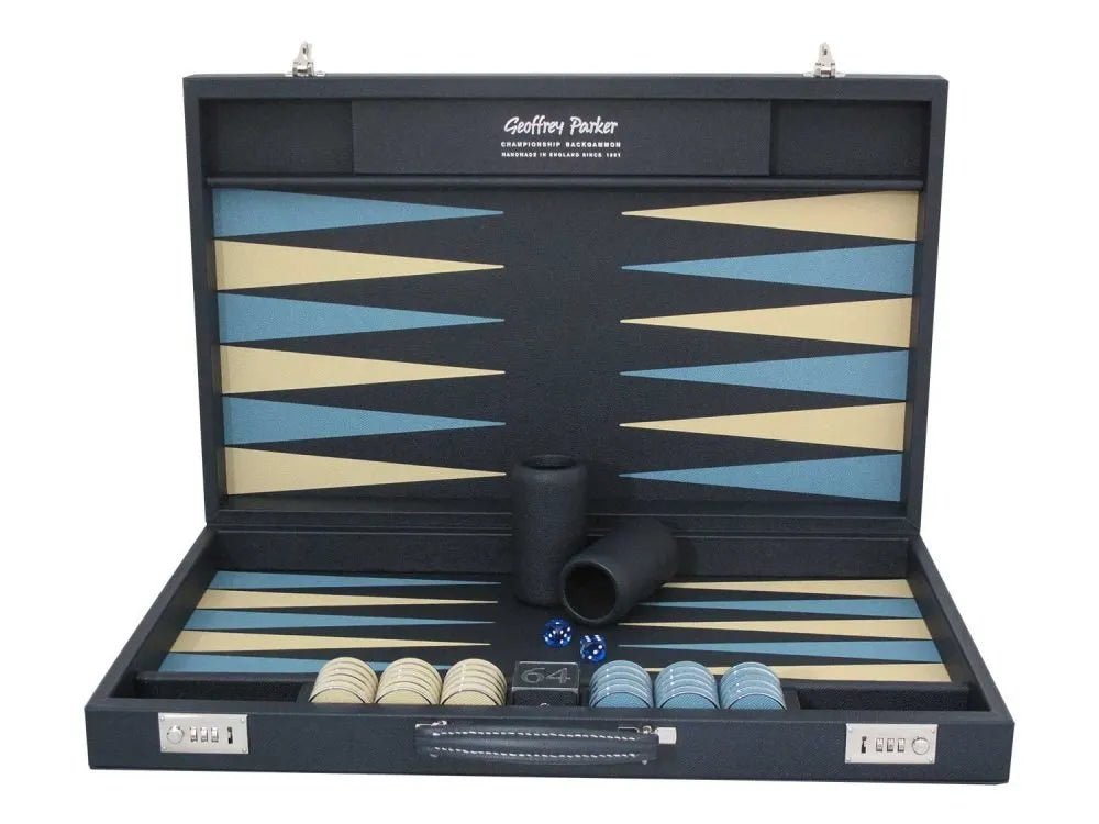 Luxury Backgammon Sets (Leather & Metal) - Geoffery Parker - EB London