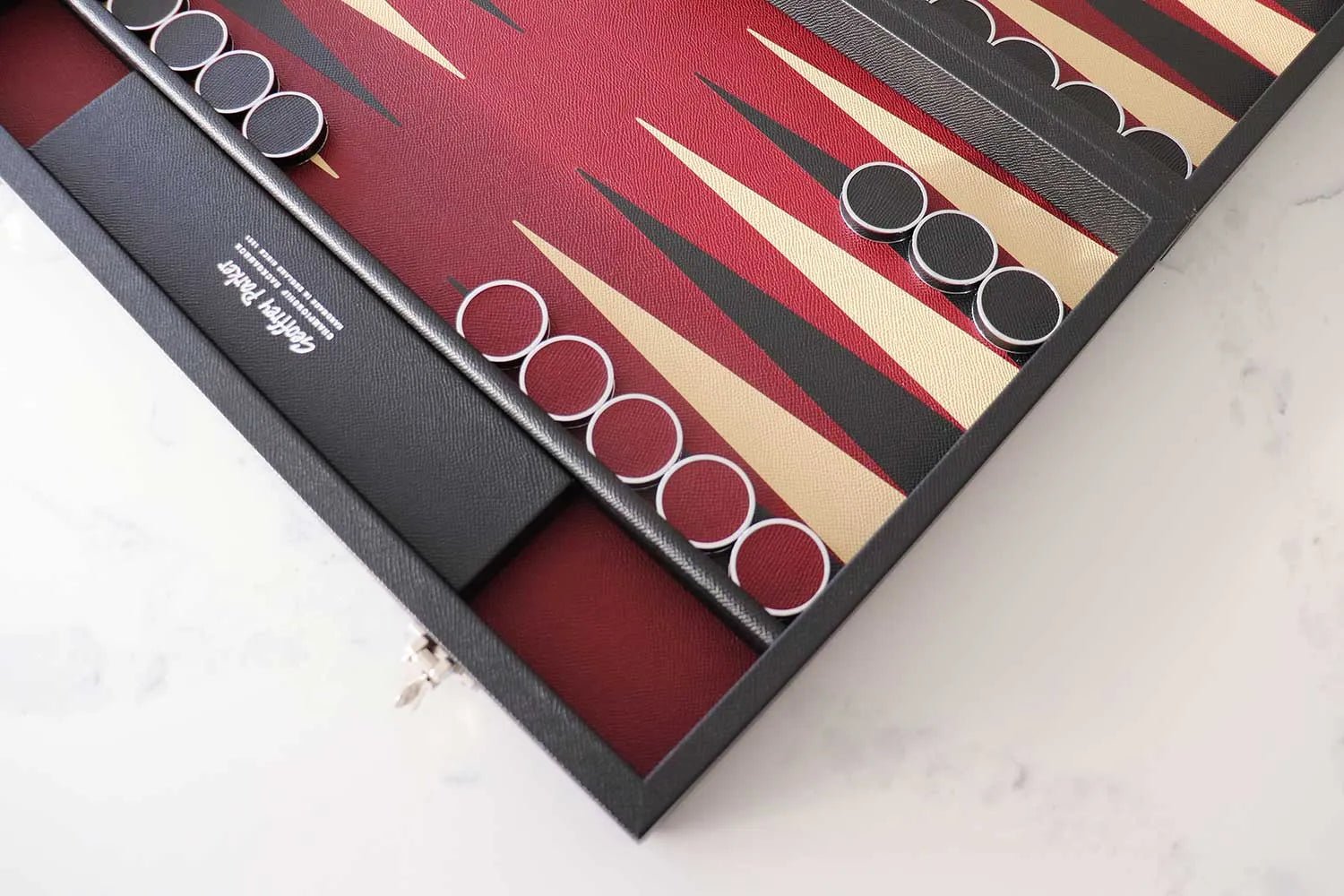 Luxury Backgammon Sets (Leather & Metal) - Geoffery Parker - EB London