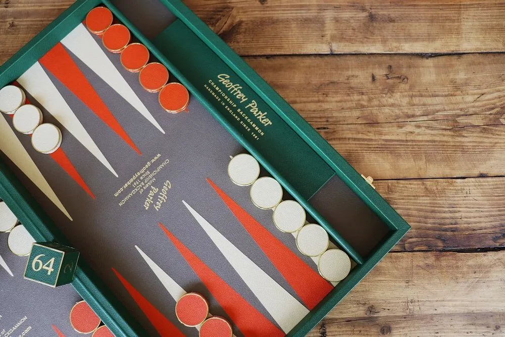 Luxury Backgammon Sets (Leather & Metal) - Geoffery Parker - EB London