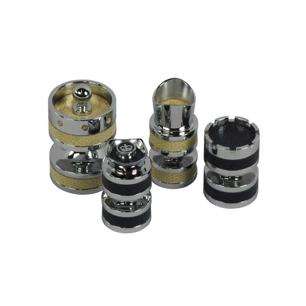 Luxury Metal Chessmen - Geoffery Parker - EB London