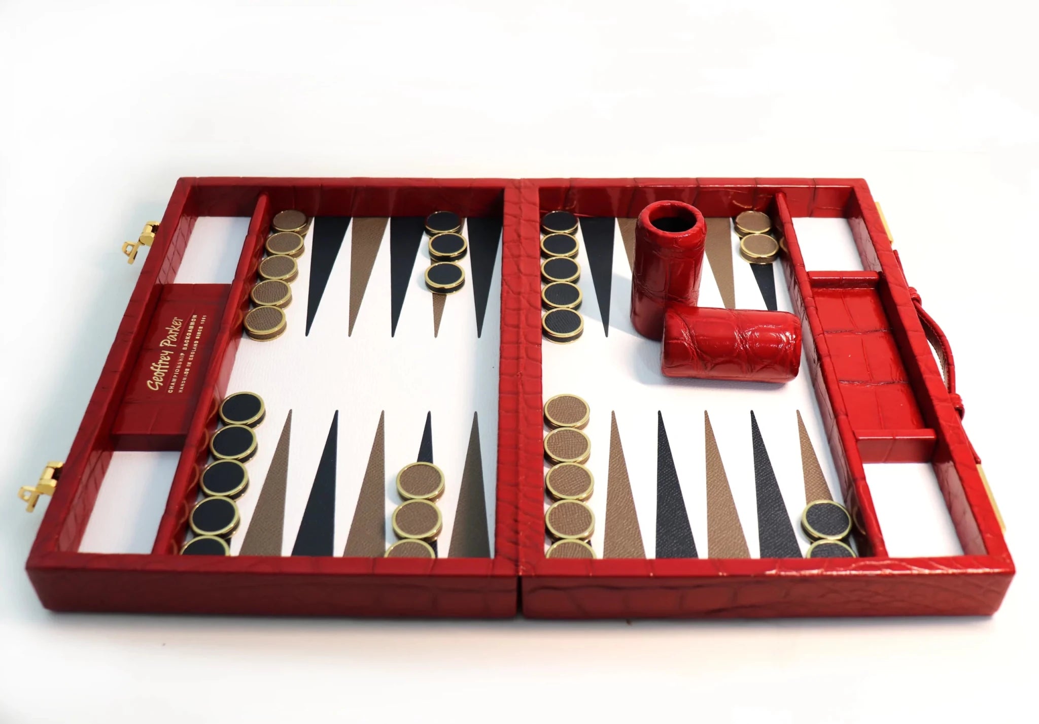 Luxury Travel Backgammon Set (Slate) – Geoffrey Parker - EB London