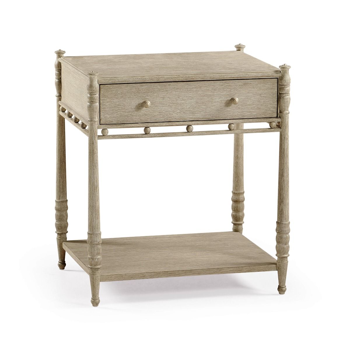 William Yeoward Morris Bedside Table Greyed Oak luxury interiors - EB London product image 1