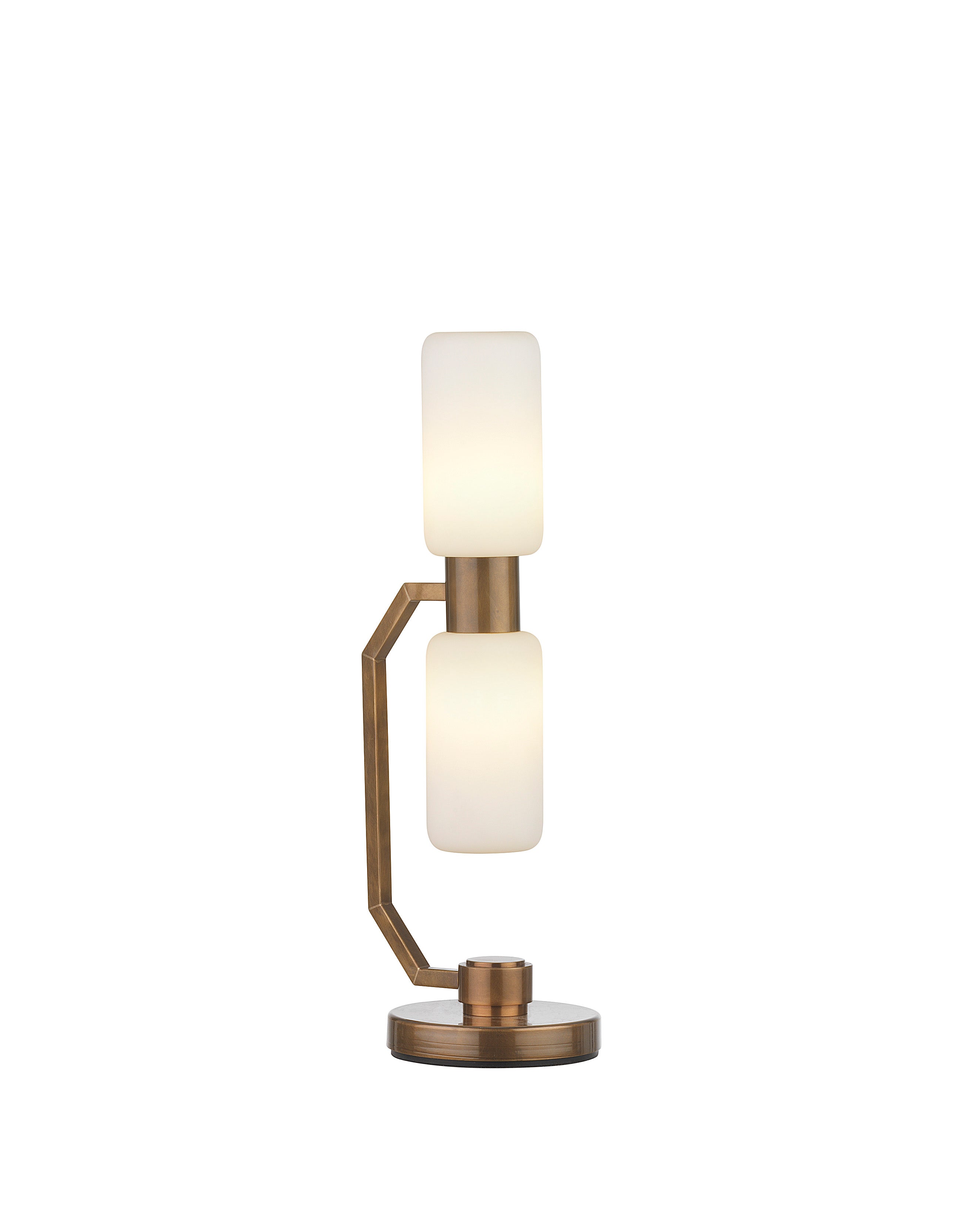 Northern Lights Bartok Table Lamp lit at EB London