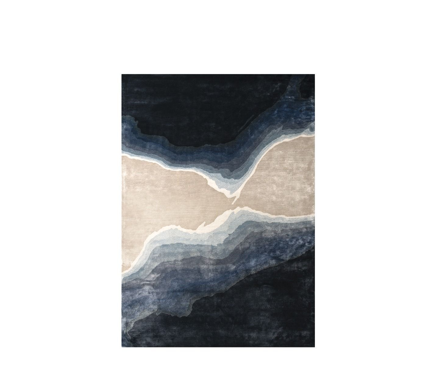 William Yeoward Onda - Indigo 160x260 Rug luxury rug - EB London product image 1