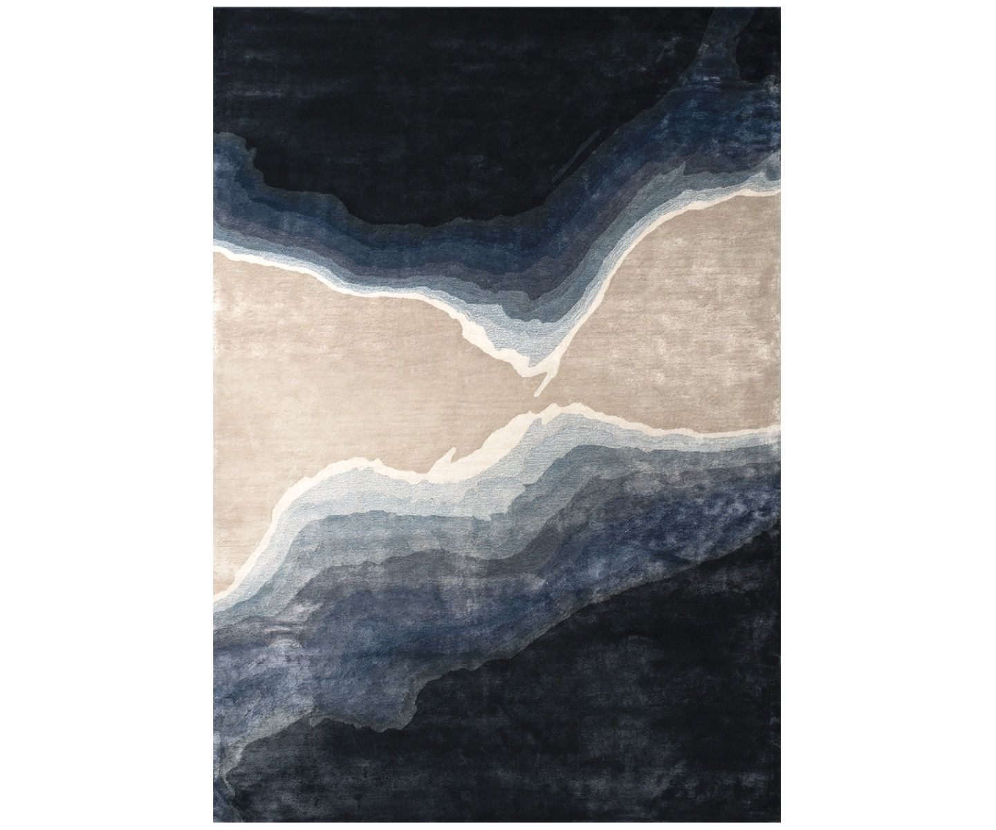 William Yeoward Onda - Indigo 300x425 Rug luxury rug - EB London product image 1