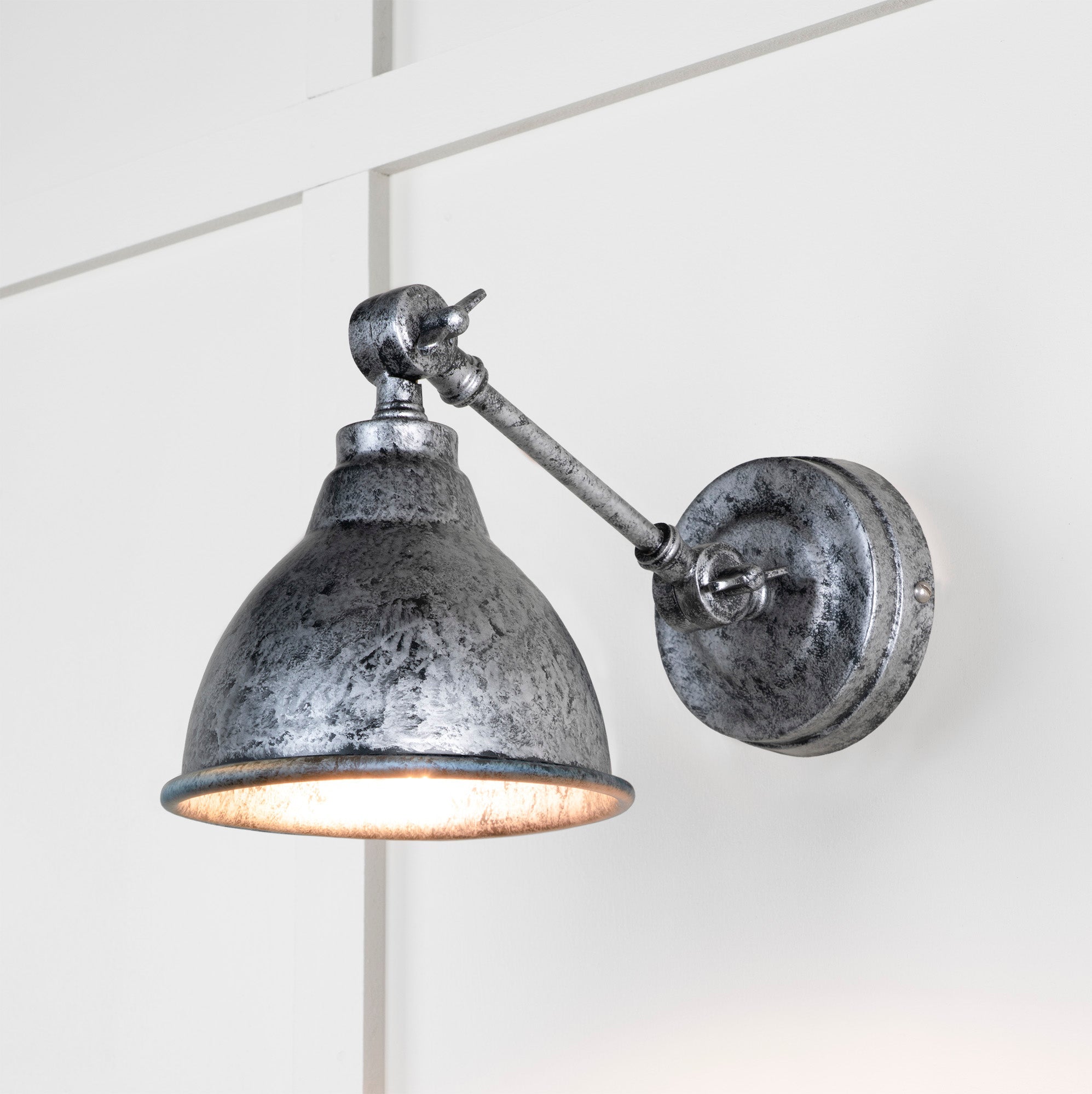 Pewter Brindley Wall Light - From The Anvil - EB London